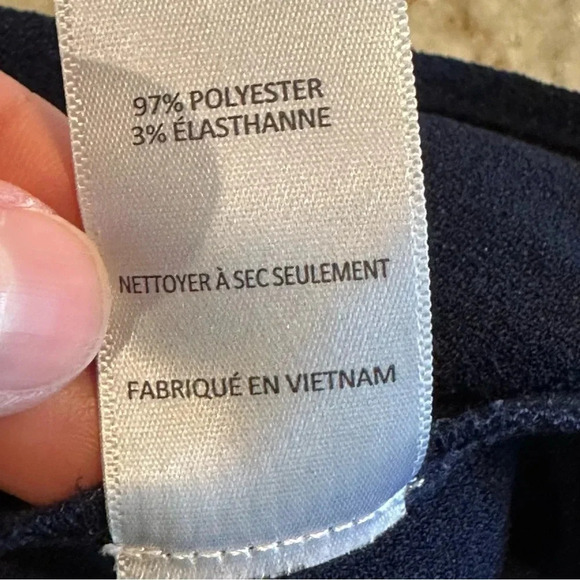 Lush Navy Blue V Neckline, Quarter Sleeve Mini Dress Size Large - Picture 9 of 10